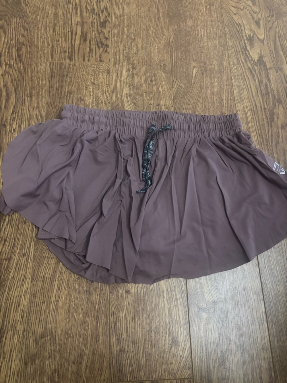 Pleated Athletic Skort in Mauve